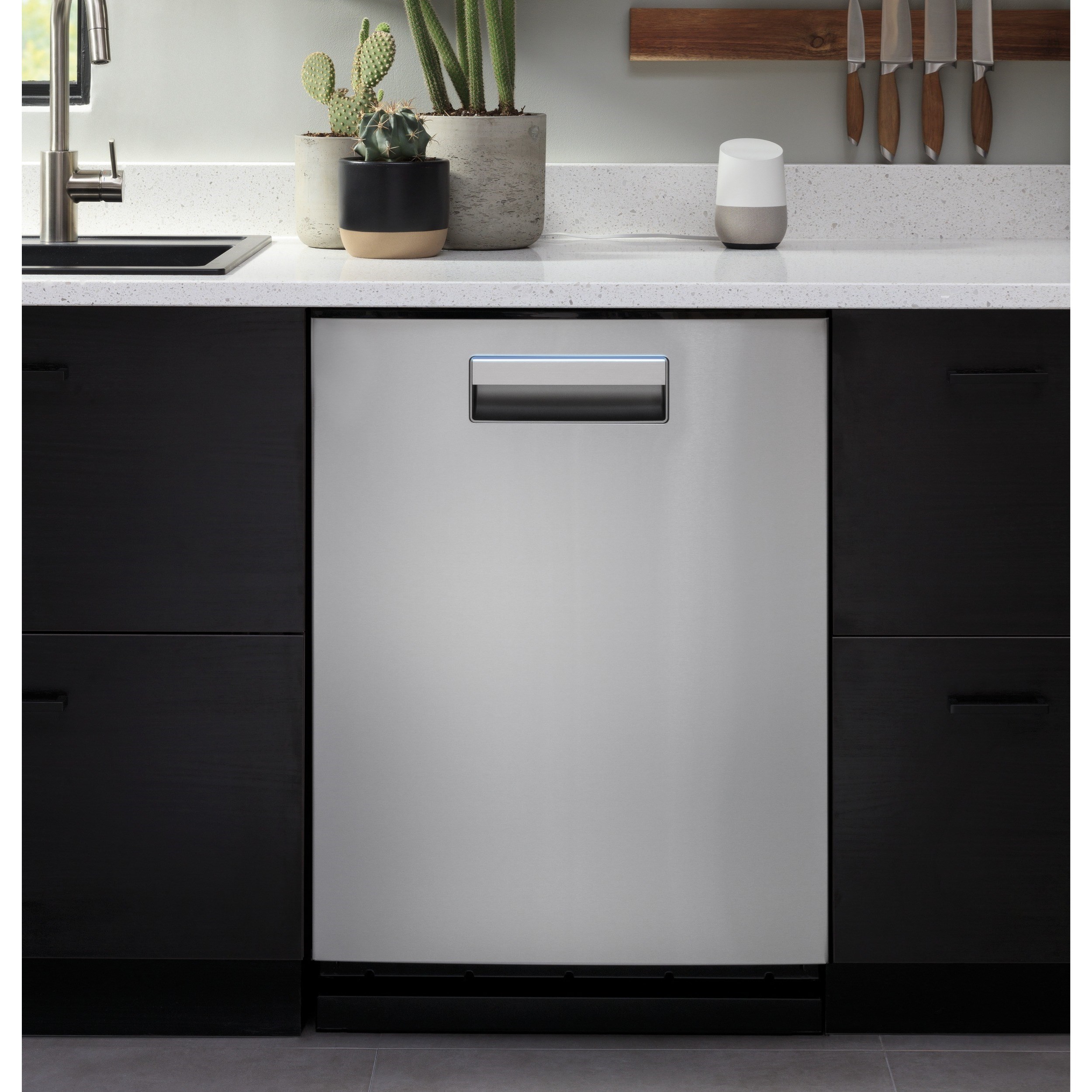 GE Appliances Haier Smart Top Control with Stainless Steel Interior